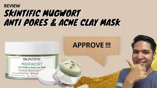 CLAY MASK VIRAL   SKINTIFIC MUGWORT ANTI PORES AND ACNE CLAY MASK [upl. by Hake]