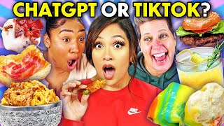 AI Food Vs TikTok Trend Challenge  People Vs Food [upl. by Rettuc]