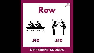 How To Say Row [upl. by Svirad]