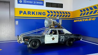 Scalextric Blues Brothers Dodge Monaco Bluesmobile Slot Car [upl. by Benia67]