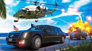 Presidential Motorcade Attack in GTA 5 [upl. by Naahsar]