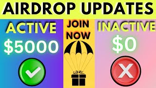 Airdrop updates  Crypto airdrop updates  Active crypto airdrops  Airdrop update today JOIN NOW [upl. by Enirual559]