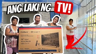 MAY BAGONG TV NA SA BAGONG BAHAY 😭😍 SOBRANG SAYA NI MAMAT PAPA [upl. by Nnaitsirhc598]