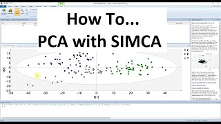 PCA Tutorial using SIMCA [upl. by Peggir]