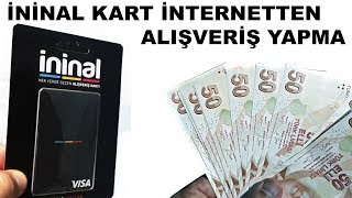 İninal YemekSepeti Sipariş  İninal Kart Alışveriş Yapma  İninal Kart İnternet Alışverişine Açma [upl. by Jehial612]