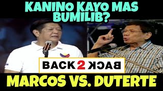 BACK TO BACK MARCOS VS DUTERTE SPEECH KANINO KAYO MAS BUMILIB [upl. by Reinwald540]