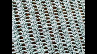 SUPER EASY One Row Repeat Crochet Stitch [upl. by Borg]