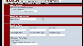 Free Oklahoma Court Records Search [upl. by Eanil]