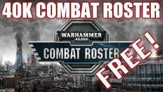 40K Combat Roster  Free Warhammer 40K Army List Builder [upl. by Hsara]