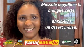 Cuisine  Massalé danguille à la mangue verte et RASMALAI en déssert  by KANAL AUSTRALTV [upl. by Ecertap747]