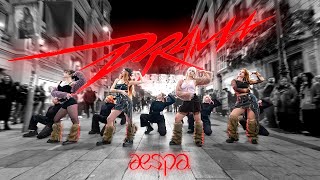 KPOP IN PUBLIC AESPA 에스파  DRAMA  Dance Cover by EST CREW from Barcelona [upl. by Kendal]