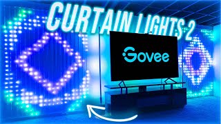 NEW Govee Curtain Lights 2  Installation amp ReviewComparison [upl. by Eneres]