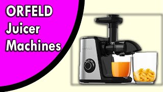 ORFELD Juicer Machines  Slow Masticating Juicer  Cold Press Juicer [upl. by Saticilef]