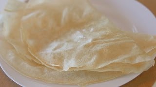 Warka  Homemade Moroccan Phyllo Dough Recipe  CookingWithAlia  Episode 320 [upl. by Charteris]