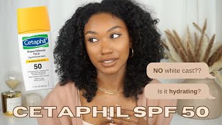 Cetaphil Sheer Mineral SPF 50 Sunscreen  5 Minute Review Sunscreen Review for Dark Skin [upl. by Batista]