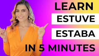 Confused about Estuve vs Estaba in Spanish Watch this [upl. by Arrak164]