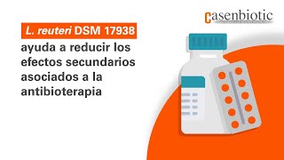 L reuteri DSM 17938 ayuda a reducir los efectos secundarios asociados a la Antibioterapia [upl. by Cad]