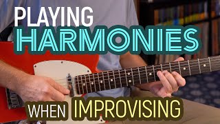 How to play harmonies when soloing by finding them in basic chord shapes  Guitar Lesson  EP532 [upl. by Rammaj938]