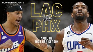 LA Clippers vs Phoenix Suns Full Game Highlights  Apr 9  2023 NBA Season [upl. by Boatwright]