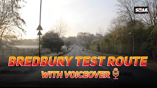 BREDBURY TEST ROUTE WITH VOICEOVER HOW TO PASS YOUR TEST [upl. by Desdemona267]