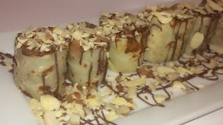 شهيوات رمضان  كريب حلو بحشوة جد لذيذة وطريقة مبسطة وناجحة  Crêpe sucré recette facile [upl. by Mor413]