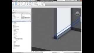 Revit Architecture Applying Skirting using an integrated Wall Sweep [upl. by Jerrold]