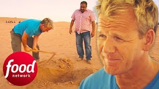 Gordon Ramsay Has The Full quotCooking In The Desertquot Experience In India  Gordons Great Escape [upl. by Trev]