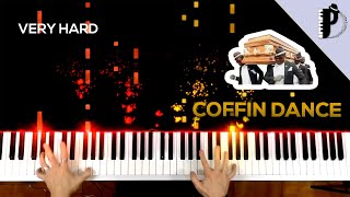 Coffin Dance Piano Tutorial  EASY to VERY HARD [upl. by Lovash635]