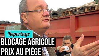 BLOCUS TENDU DUN INTERMARCHÉ BRETON PAR DES AGRICULTEURS FDSEA  SaintAgathon le 7 février 2018 [upl. by Lizned]