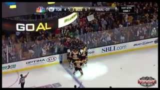 Patrice Bergeron OT Goal Against Toronto 51313 [upl. by Eiramnna]