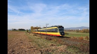 Testfahrten AVG Bombardier Wagen 931941 zwischen Frankfurt Höchst und Bad Soden Taunus RB11 [upl. by Sunny]