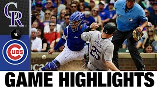 Rockies vs Cubs Game Highlights from 91722  MLB Highlights [upl. by Attelrak]