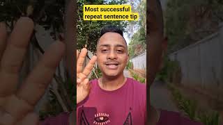 PTE REPEAT SENTENCE MOST SUCCESSFUL TIP pte [upl. by Nore]