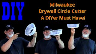 Use This Tool to Cut Holes in Sheetrock Overhead Dust and Mess Free toolreviews milwaukee DIY [upl. by Law]