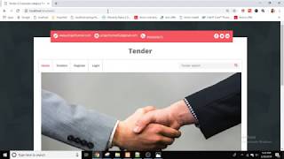 Online Tender Management Project In PHP [upl. by Brandie]