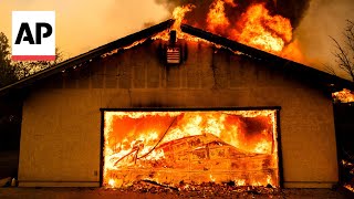 Wildfire forces evacuations in Northern California [upl. by Yruok89]