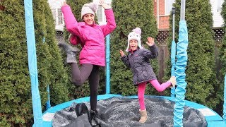 Last One To Stop Bouncing On The Trampoline Wins 1000 Challenge [upl. by Kemme173]