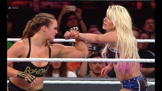 Ronda Rousey VS Alexa Bliss  Raw Womens Champion  O2 Arena  WWE Main Event  London [upl. by Ysus]