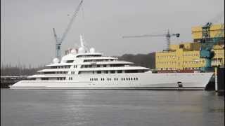 Superyacht AZZAM  LürssenWerft  Weser  Germany [upl. by Eenar]