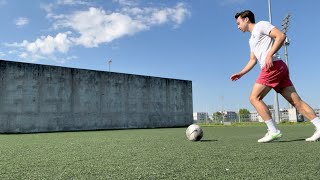 Full Soccer Training Session Using a Wall [upl. by Wanfried]