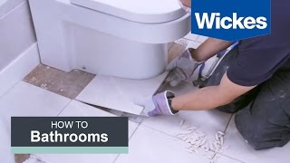 How to Tile Around a Toilet with Wickes [upl. by Matthias]