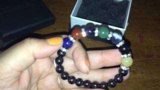 Chakra Hematite BraceletNatural Healing Crystal Magnetic Therapy [upl. by Avad]