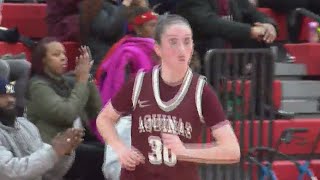 Aquinas girls basketball wins thriller over Penfield to stay undefeated [upl. by Root]