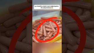 La manière dont sont fabriquées les saucisses😱😱 food découverte delicious saucisse pourtoi [upl. by Fabiolas]