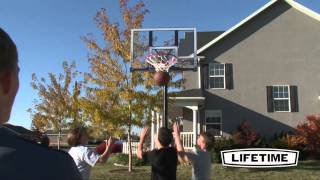 Lifetime 44 Quick Adjust Basketball System  Model 90001  Features amp Benefits Video [upl. by Hanafee]