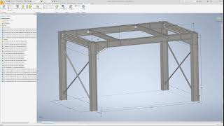 Structural Steel Design with Autodesk Inventor  SolidSteel parametric Product Video [upl. by Noelopan]