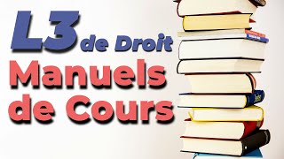 Les MEILLEURS Manuels de Cours pour réussir la L3 de Droit  Conseil [upl. by Akcirahs6]