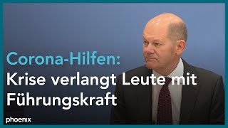 Bundespressekonferenz quotNeue CoronaHilfen Stark durch die Krisequot [upl. by Ferdie]