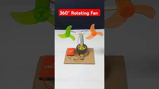 360° Rotating Fan dcmotor fan motor tech dcmotorproject youtubeshorts shorts [upl. by Enimajneb]