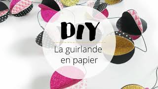 DIY guirlande de boules de Noël en papier [upl. by Affay232]